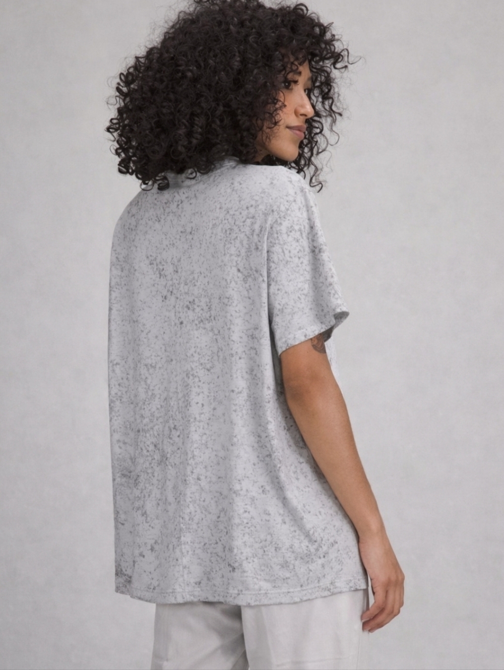 Lululemon All Yours Cotton T-Shirt Cirrus Wash White Opal Raw Linen Rover S/4 - Picture 2 of 8